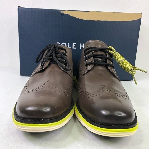 Cole Haan Original Grand Lux Wingtip Oxford Leather Shoes - Picture 10 of 13